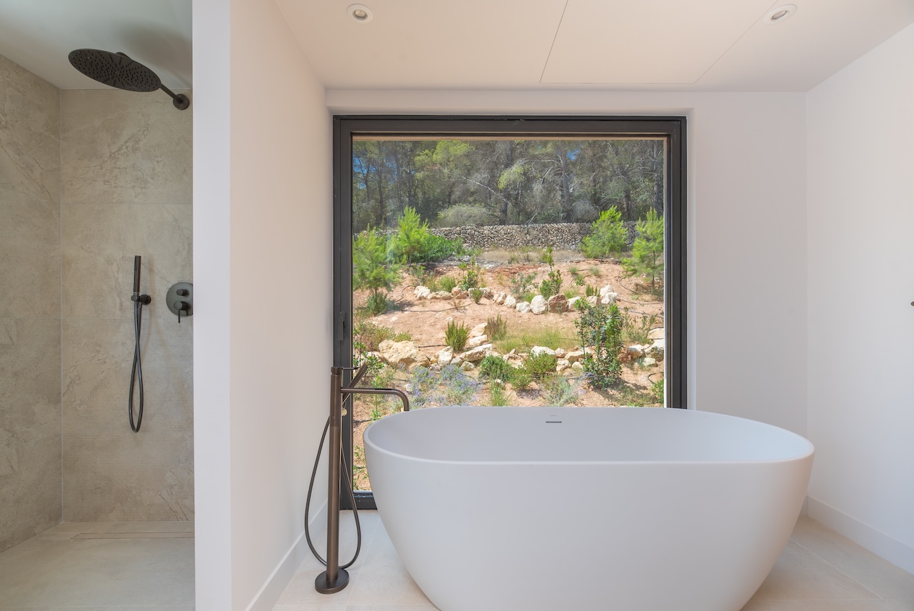 Resa Estates Ibiza for sale newbuilt villa Roca Llisa luxury elevator bathroom.jpg